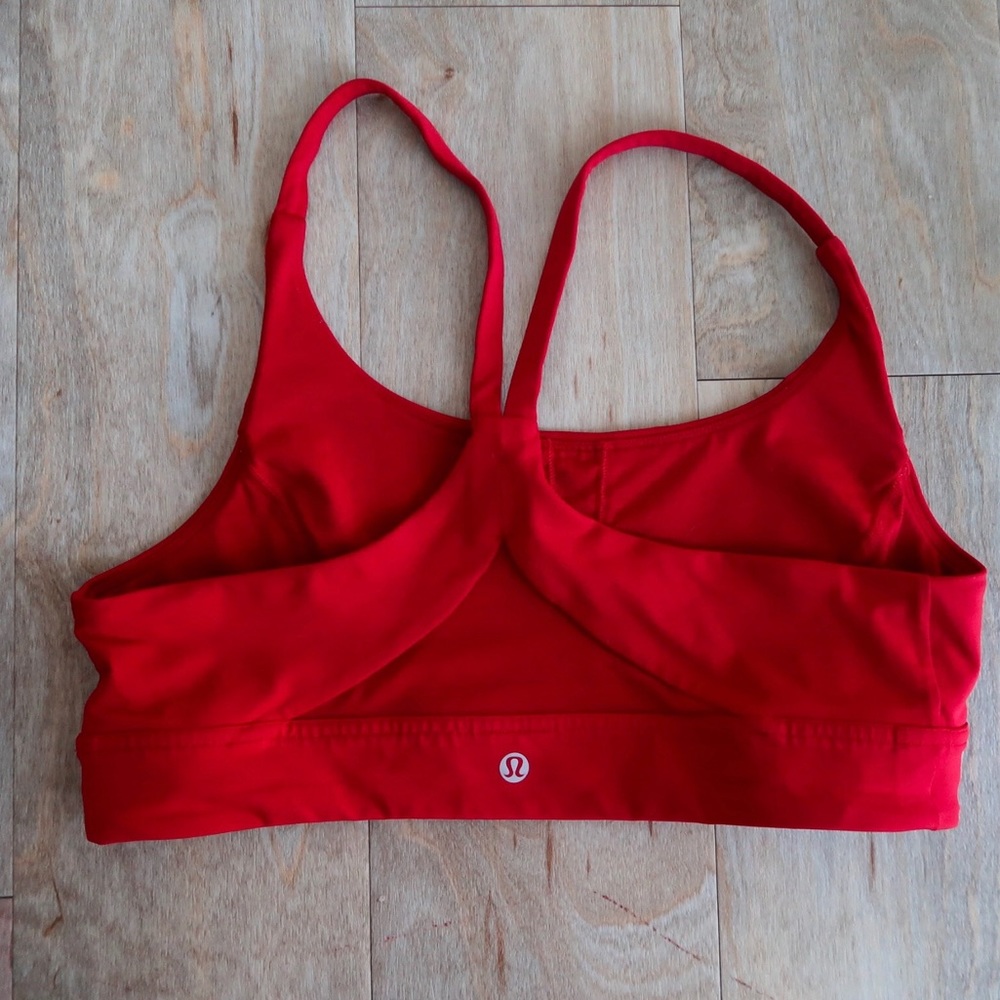 Red LuluLemon Sports Bra